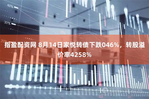 指盈配资网 8月14日家悦转债下跌046%，转股溢价率4258%