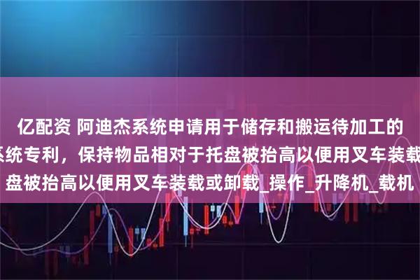 亿配资 阿迪杰系统申请用于储存和搬运待加工的成组的物品的自动化系统专利，保持物品相对于托盘被抬高以便用叉车装载或卸载_操作_升降机_载机