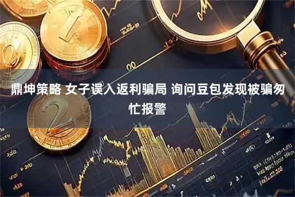 鼎坤策略 女子误入返利骗局 询问豆包发现被骗匆忙报警